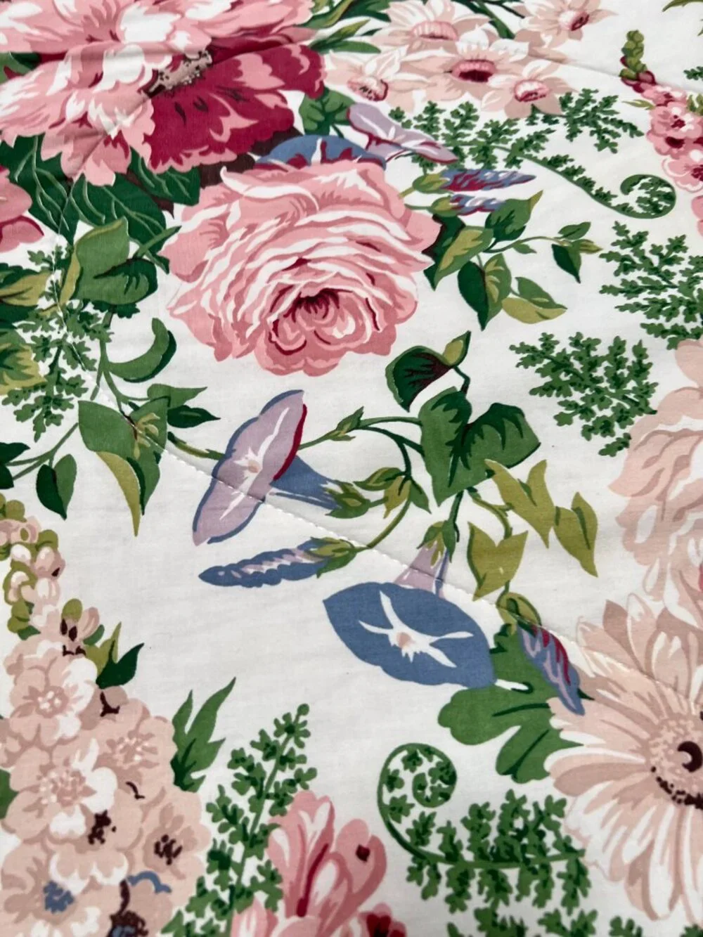 Vintage Waverly Spring Fever Floral Cottagecore Comforter Queen Size